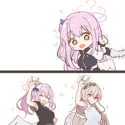 This is a pixiv picture whose title is 「撮りましょう！」.