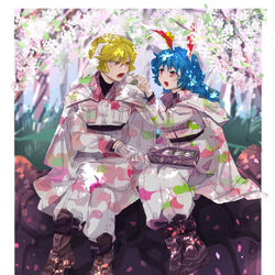 This is a pixiv picture whose title is 桜餅迷彩.