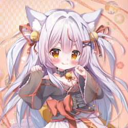 This is a pixiv picture whose title is 狐×和服ロリっ子.