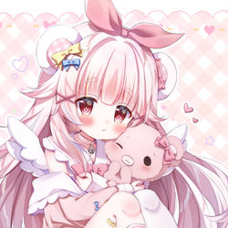 This is a pixiv picture whose title is 🐻🎀.