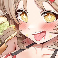 This is a pixiv picture whose title is ハンバーガー.