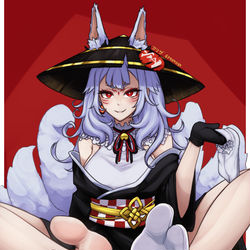 This is a pixiv picture whose title is 狐坂ニナ | Nina Kosaka.