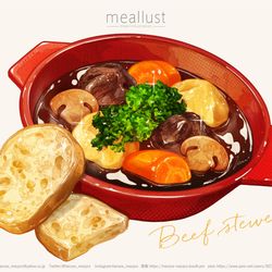 This is a pixiv picture whose title is Beef stew.