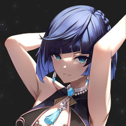 This is a pixiv picture whose title is 夜蘭.