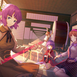 This is a pixiv picture whose title is 幻想浄瑠璃.