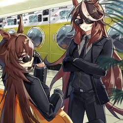 This is a pixiv picture whose title is シンボリルドルフ&シリウスシンボリ.
