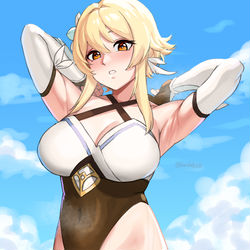 This is a pixiv picture whose title is Lumine Beach.