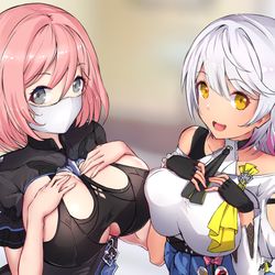 This is a pixiv picture whose title is Honkai.