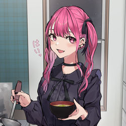 This is a pixiv picture whose title is 見た目は地雷系だけど実は家庭的な幼馴染.