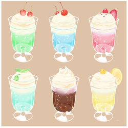 This is a pixiv picture whose title is 喫茶店の日.