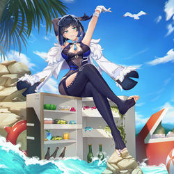 This is a pixiv picture whose title is 夜兰.