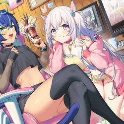 This is a pixiv picture whose title is 1st Anniversary!.