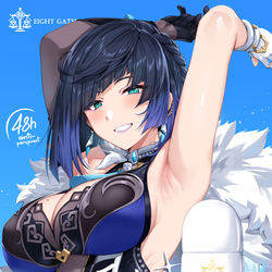 This is a pixiv picture whose title is new product from liyue /Yelan①.