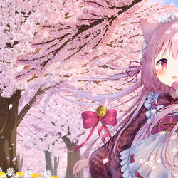 This is a pixiv picture whose title is 蕾芽吹く春.