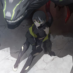 This is a pixiv picture whose title is 【個人的】アニメスクショっぽい塗り方②.