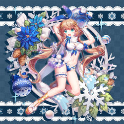 This is a pixiv picture whose title is 【仕事絵】FNC 圣诞泳装.