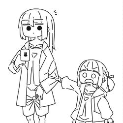 This is a pixiv picture whose title is 大人と子供.