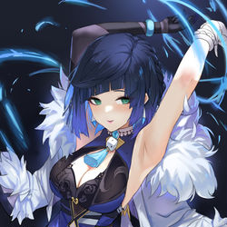 This is a pixiv picture whose title is 夜蘭.