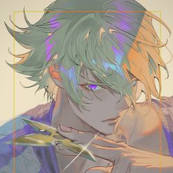 This is a pixiv picture whose title is 折紙くん.