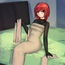 This is a pixiv picture whose title is 真实故事 Zentai Experience 02-1.