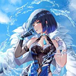 This is a pixiv picture whose title is Yelan.