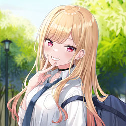 This is a pixiv picture whose title is 喜多川海夢.