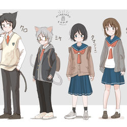 This is a pixiv picture whose title is ミケタマキャラクター.