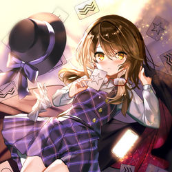 This is a pixiv picture whose title is 東方CalamityDice　宇佐見菫子.