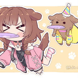 This is a pixiv picture whose title is Frisbee!.
