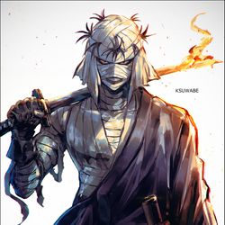 This is a pixiv picture whose title is 志々雄真実.