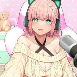 This is a pixiv picture whose title is ゆるふわ配信ガール.