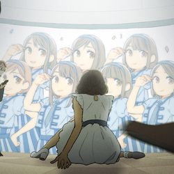 This is a pixiv picture whose title is 令和にタイムスリップした昭和アイドルちゃん.