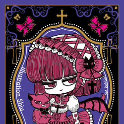 This is a pixiv picture whose title is カードゲーム「悪魔とロリータ」ＣＦ開始されました✝️.
