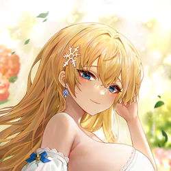 This is a pixiv picture whose title is 💐.