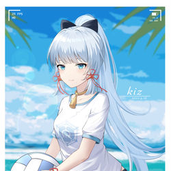 This is a pixiv picture whose title is 神里绫华.