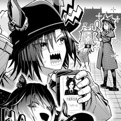 This is a pixiv picture whose title is 捜査第00課 vs 99面相怪盗団.