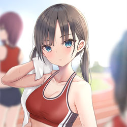 This is a pixiv picture whose title is 陸上部のエース.