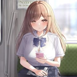 This is a pixiv picture whose title is (何でみんな私のこと見てるんだろう‥？).
