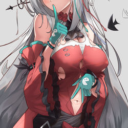 This is a pixiv picture whose title is 濁心スカジ.