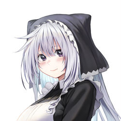 This is a pixiv picture whose title is 『メイドエリス様』.