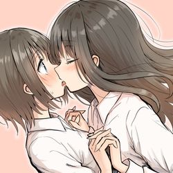 This is a pixiv picture whose title is 百合キスなどなど.