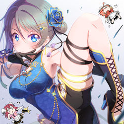 This is a pixiv picture whose title is ⚓アチョー！カンフーマスター曜ちゃんであります♪.