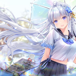 This is a pixiv picture whose title is 照映の姿.