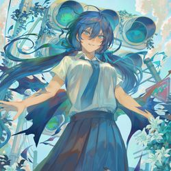This is a pixiv picture whose title is 初夏の陽気.
