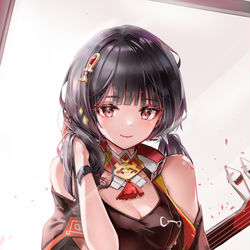 This is a pixiv picture whose title is 云堇 （辛焱ver.）.