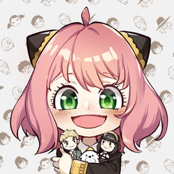 This is a pixiv picture whose title is Anya and her little family.