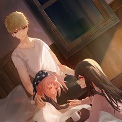 This is a pixiv picture whose title is Good night 🌙.