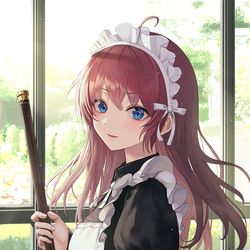 This is a pixiv picture whose title is メイドさん~.