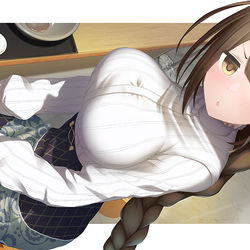 This is a pixiv picture whose title is 「女の子だってこれくらい食べますよ」.