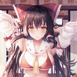 This is a pixiv picture whose title is 紐霊夢.